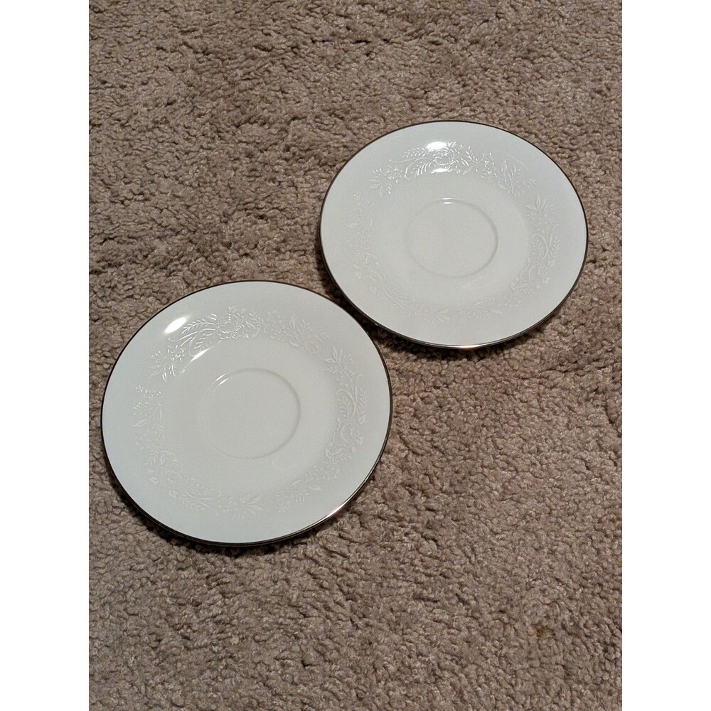 Vintage Retired Noritake Reina 6" Saucers Lot Of 2